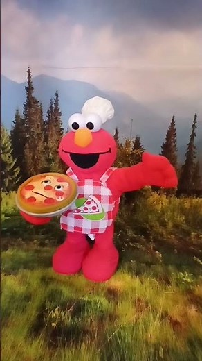 Elmo & Talking Pizza #sesamestreet #adorable #funny #ytshorts