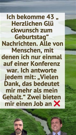 #witze #lachen #shortsdeutsch Geburtstags-Sarkasmus wird zum Jobangebot! Networking-Level: Profi! 😂