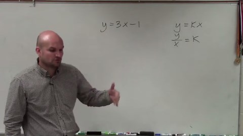 Given an equation, determine if y varies directly with x