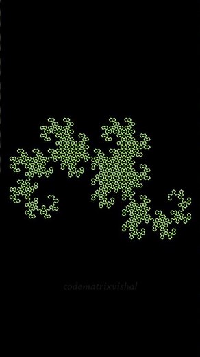 Dragon Curve Fractal Explained | Infinite Math Beauty & Patterns #dragoncurve #fractalmath