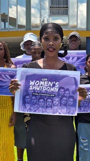 Cases of sexual harassment, rape and femicide are rising at our universities, and every time we come across one it breaks our hearts. Seeing so many educational spaces, student representative groups, and entire campuses stand with us in solidarity for the G20 National Shutdown has been deeply emotional and profoundly powerful. We are calling on all universities across South Africa to stand with us on 21 November to create safe spaces for women and members of the LGBTQI community to take part in 