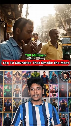 🤯 Top 10 Countries Where People Smoke The Most 🚬
