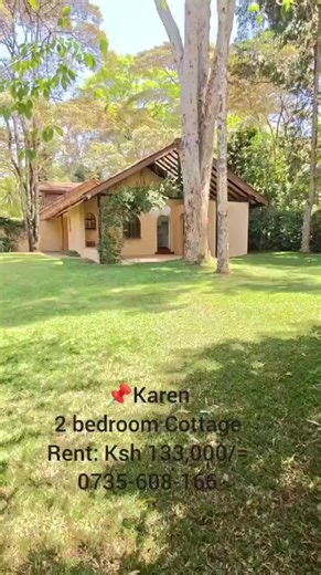 🌿 Karen Cottage Living! Charming 2 Bedroom Cottage in Karen — perfect for singles or couples seeking peace and comfort. 💰 Rent: KSh 133,000/month 📍 Location: Karen ✨ Features: ✅ All ensuite rooms ✅ Spacious lounge & kitchen ✅ Laundry area ✅ Private garden & closed verandah ✅ Quiet, serene, and secure ✅ 24/7 Security in gated community ✅ Shared compound with main house ✅ No pets allowed ✅ Close to Hub Mall, Waterfront & Karen Police 📲 Call 0735608166 to schedule a viewing! #PointProperties #K