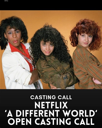 Project Casting on Instagram: "📣 Casting Call: Netflix “A Different World” Open Casting Call 🎬✨ Netflix is officially holding an open casting call for an upcoming project inspired by “A Different World,” and they’re searching for fresh, dynamic talent ready to bring new stories, perspectives, and energy to the screen. This casting is all about authenticity, personality, and performers who can connect with audiences in a meaningful way. Whether you’re an actor just starting out or someone with