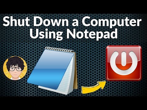 Shut Down a Computer Using Notepad | Shut Down bat file 💻⚙️🐞