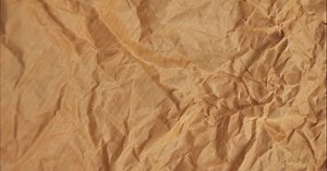 Brown Crumpled Paper Stop Motion Animation Empty Background with Free Space
