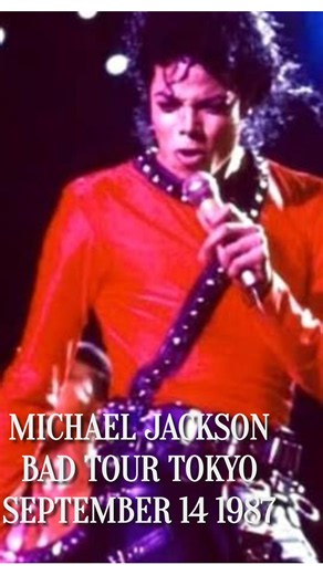 Michael Jackson Bad tour Tokyo September 14 1987