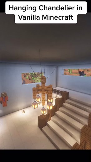DIY Hanging Chandelier Tutorial in Minecraft