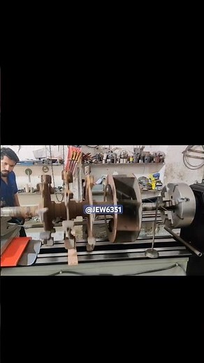 Pulverizer repair #machining #crusher #impactcrusher #blower #shaft #informative #latheturning #fan