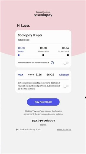 Scalapay payment flow | Stripe Checkout & Subscriptions for Shopify