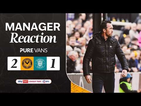 Reaction | Christian Fuchs demands more after vital Newport County win