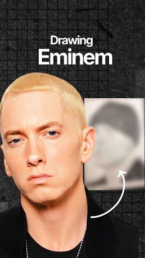 Drawing Eminem !! Rap Legend Drawing !! #shorts