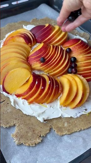 Peach & Cream Cheese Galette | Easy Rustic Summer Dessert Recipe