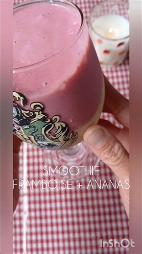 Smoothie dégradé d'ananas + fruits rouges 🍍