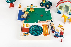 Make Your Own Farm is an amazing cardboard pop-out set with over 50 pieces and endless hours of farm play fun! From cows and sheep to bunnies and your best friend the sheepdog, the Make Your Own Farm set encourages creativity and imagination in kids. The box opens up into a backdrop for your farmstead too. It even comes with good road frontage! https://shop.designist.ie/collections/new/products/make-your-own-farm | Designist