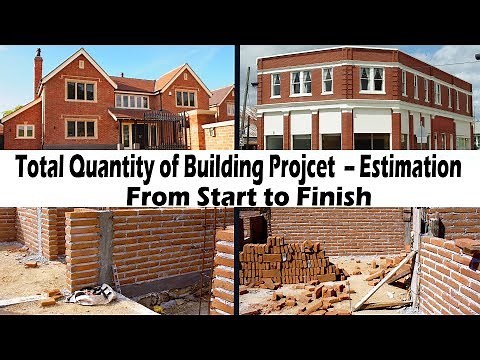 Total Quantity of Building from start to finish | How to calculate total quantity of building