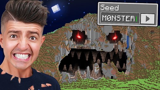 833K views · 20K reactions | Testing Scary Minecraft Seeds That Are Actually True... | Preston Tv | Facebook