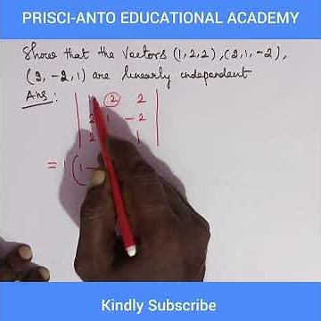 linearly independent//vectors are given###in matrices###