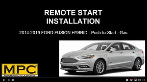 Watch Remote Start Installation Video For 2014-2019 Ford Fusion - Hybrid on Amazon Live
