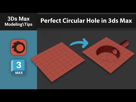 Create a Circular Hole in a Cylinder – 3ds Max Modeling Tutorial