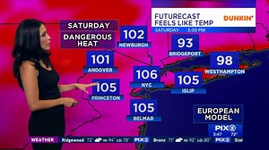 Day one of a VERY dangerous heat wave in the Tri-State. Excessive Heat Warning in effect today through Sunday. It will feel like its 100-115 degrees outside! Full forecast found on PIX 11 this AM | Marissa Torres FOX Weather