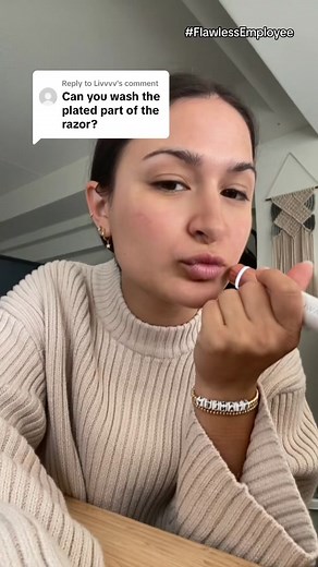 Replying to @Livvvv #FlawlessEmplyee 💡 How to clean your Flawless Face hair removal device! #flawlessface #finishingtouchflawless #flawlesshairremover #peachfuzzremoval #dermaplaningalternative