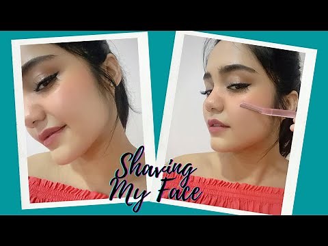 HOW I SHAVE MY FACE | Step by Step face shaving routine