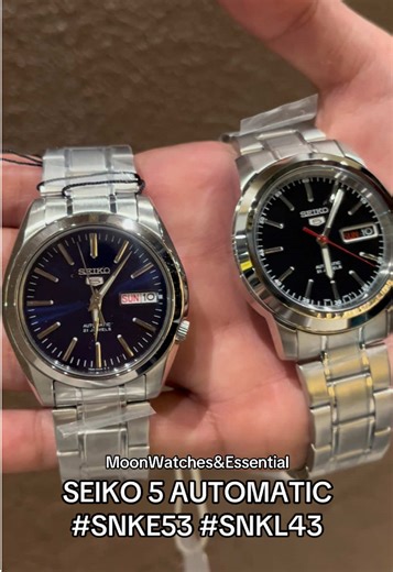 Seiko Automatic with Date/Day #snke53 #snkl43 All Units are : OFFICIAL RELEASE BY SEIKO 💯 ✅Original ✅Brandnew ✅complete papers ❌We don’t sell MOD/IMITATION or FAKE ❌ 💰MODE OF PAYMENT : COD/COP /GCASH/BANK TRANSFER COD : NEED DOWNPAYMENT FOR SURE BUYER ONLY ! 🛵We do shipping via LALAMOVE / LBC📦 Visit also our Page to check our Legit Transaction Fb Page : Moon Watches & Essential #fyp #foryou #fyp #babysarb #seiko #seikomenswatch #seikowatches #trending #moonwatches #foryoupage #trendingvideo