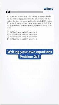 SAT Math Write Your Own Equation Drill: Problem 2/5 #shorts #satprep #satmath