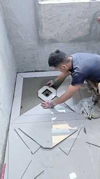 Perfect Bathroom Floor Tile Installation | Satisfying Craftsmanship