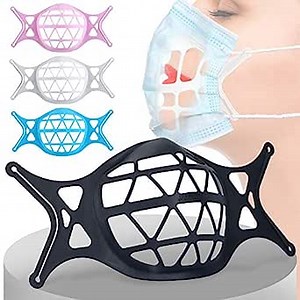 3D Face Mask Bracket Made of Food Grade Silicone Inner Support Frame -Face Mask Inserts for Breathing Room for More Breathing Space, Keep Fabric Off Mouth, Lipstick Protection Stand, Washable