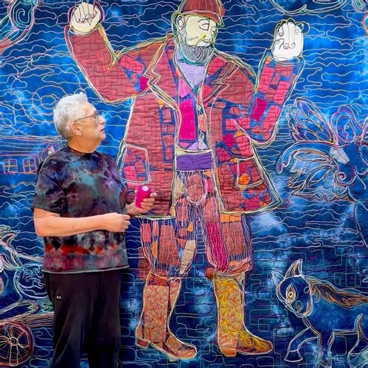 Harvey Fierstein | While you recover from shoveling snow (we got almost 3' here) here's my explanation of "couching" with Mexican macrame cording. The quilt... | Instagram