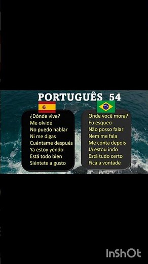 Portuguese lesson 🇧🇷 54 / Simple sentences to practice your pronunciation.
