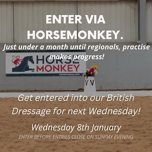 🦄 ENTER OUR BRITISH DRESSAGE COMPETITION NEXT WEDNESDAY 8th 🦄 With regionals only around the corner, kick start your new year at our first British Dressage comp of 2025! Practise makes progression 🪄 Enter via horsemonkey 🙈 #dressagecompeititon #crowwoodequestrian #britishdressage #horsesofinstagram | Crow Wood Equestrian