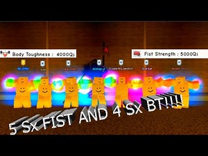 40Sx bt(Qa) and 5Sx fist(Qa) | Super Power Training Simulator | Roblox