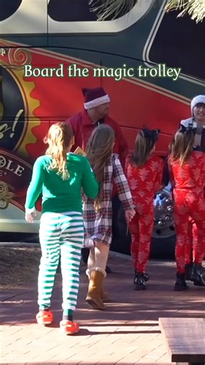 1K views | It's time to board the magical North Pole Experience trolley and let the whimsical journey to Santa's Grand Workshop begin.  Get ready for a ride filled with joy, wonder, and Christmas charm!  Some of Santa's elves will be onboard to guide you as you travel to a place where your imagination knows no bounds.  : Christmas is Coming by DM Production | North Pole Experience | Facebook