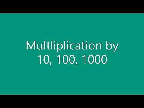 Multiplication by 10, 100 , 1000 - Grade 3