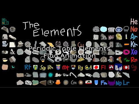 Periodic Table Elements Flag Animation