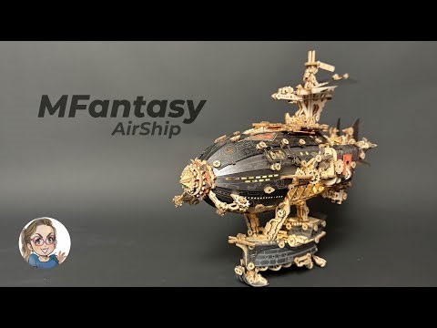 [3D Puzzle] Mfantasy Airship | 3D Wooden Mechanical Puzzle | DIY Engineering Adventure