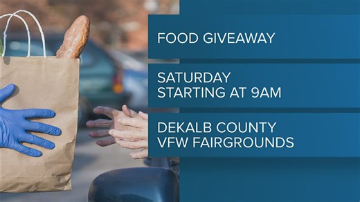 Free food giveaway this Saturday in Fort Payne