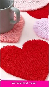 🎨 Macrame Heart Coaster ✨ Get ready to craft something lovable and trendy! 🧰 - 3-4 yards Cotton macramé cord (3–5 mm) - 1 Small wooden ring or cardboard heart template (optional) 📌 Want to unleash your creativity? Check the comments for the full materials and instructions! 👇 f u l l t u t о r i a l i n t h e f i r s t c о m m е n t 👇 | Keep This Recipe