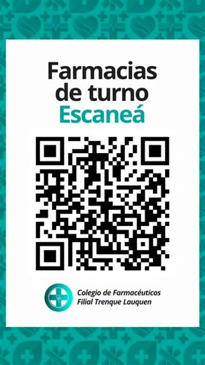 Farmaceutica Sandra Vernhes on Instagram: "Ahora buscar la farmacia de turno es mucho más fácil Desde tu celular 📱 escaneá el código QR y listo! Podés encontrarlo en todas las farmacias y también pedir uno para llevarte a tu casa 🏠 Si tenés dudas, escribinos ✍🏻"