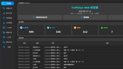 HW蓝队开源网络流量分析工具 -- TrafficEye （4月20日更新）