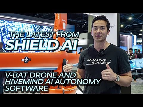 Latest on Shield AI's MQ-35 V-BAT drone and Hive Mind AI autonomy software.