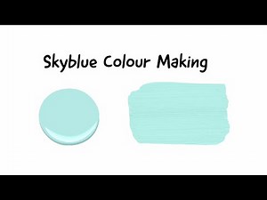 Skyblue Colour Making | How to make Skyblue Colour | Acrylic Colour Mixing | Almin Creatives