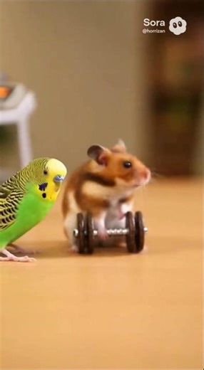 The ultimate accountability partner. 🐹🐦 #Shorts