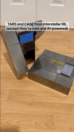 TARS and CASE from Interstellar IRL (except they’re mini)