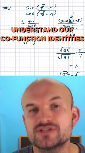 Why students fail at co-function identities #mathtutorial #precalc #shorts