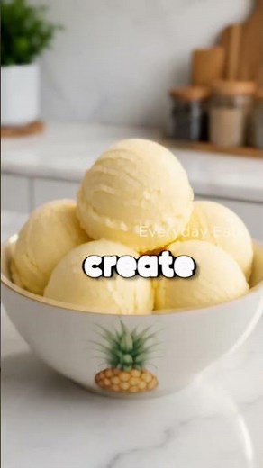 Creamy Pineapple Ice Cream #quickrecipes #recipe #lifestyle #healthylifestyle #healthyfam #food