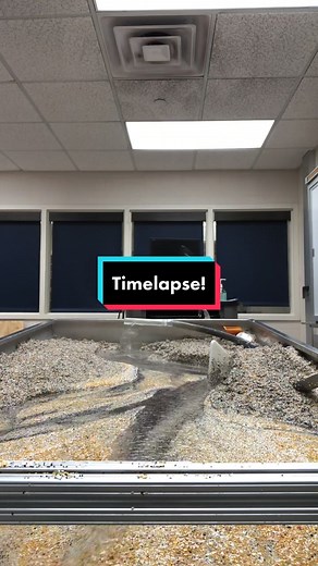 Timelapse of a Stream Table Experiment at Indiana State University